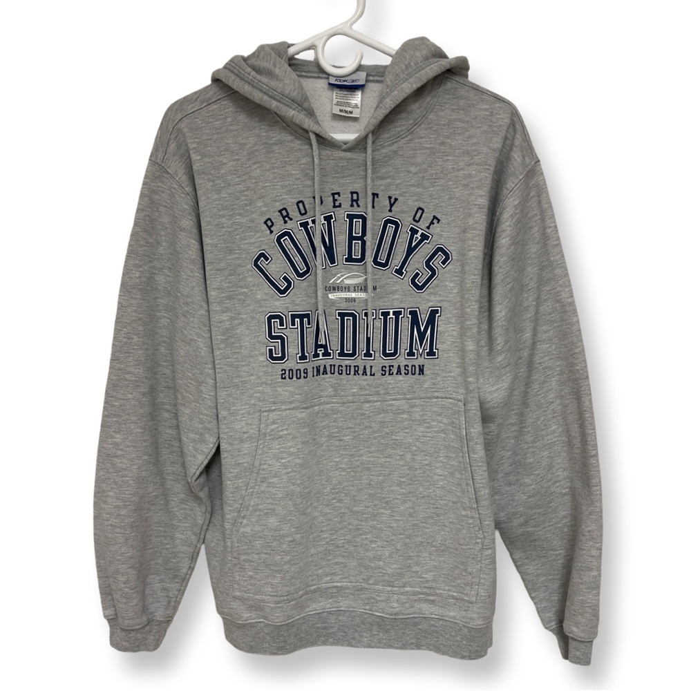 Reebok NFL Dallas Cowboys “ Property Of Cowboys Stadium” Hoodie Medium Gray